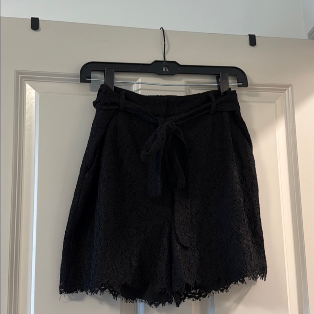 Express Black Lace Shorts